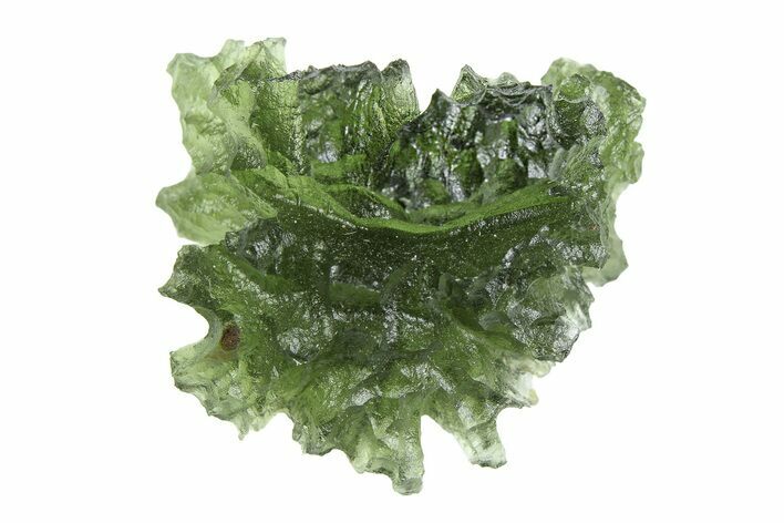 Green Moldavite Tektite ( g) - Besednice, Czech Republic #359259